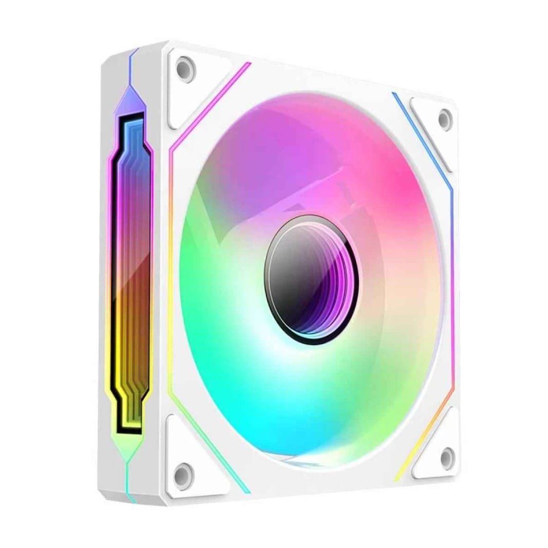 Huntkey GS120 RGB Gaming Fan - White