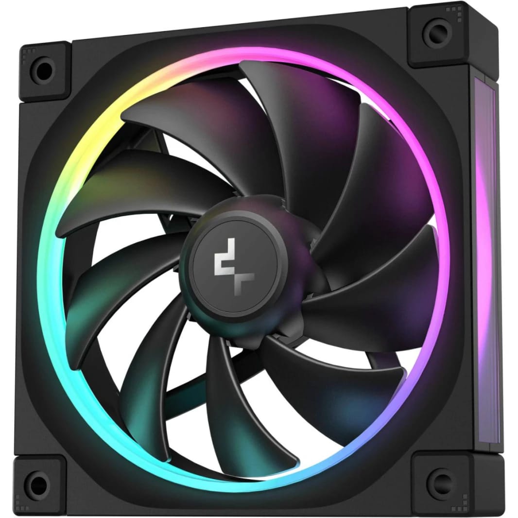DeepCool FL12 120mm Case Fan, 2150 RPM, Addressable RGB, Black