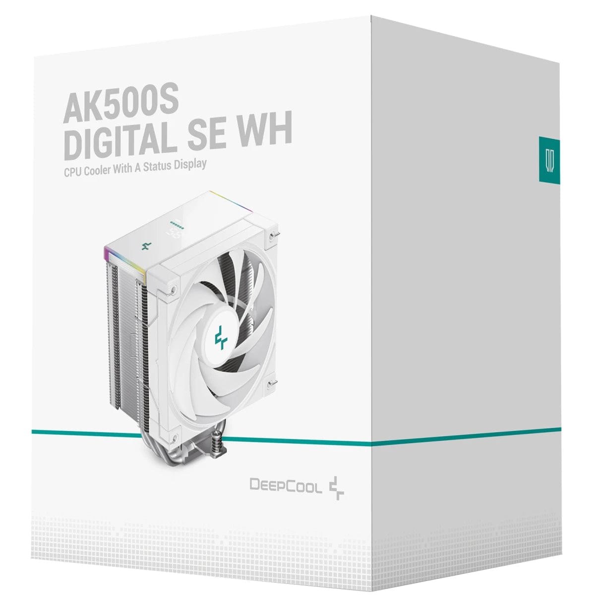 مبرد المعالج ديب كول AK500s ديجيتال SE مع شاشة عرض، قدرة 240 واط، أبيض