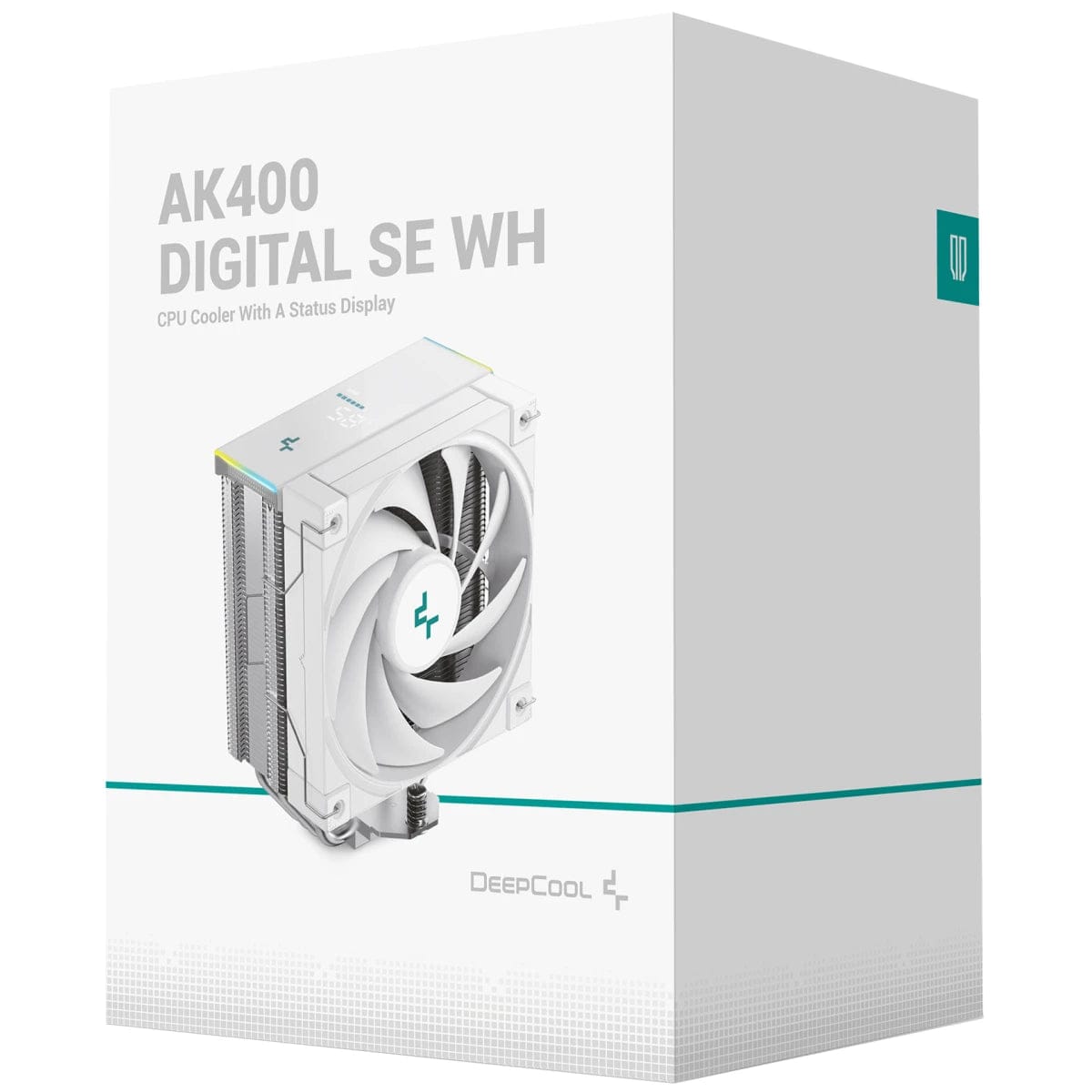 DeepCool AK400 Digital SE White CPU Air Cooler with ARGB LED & Screen