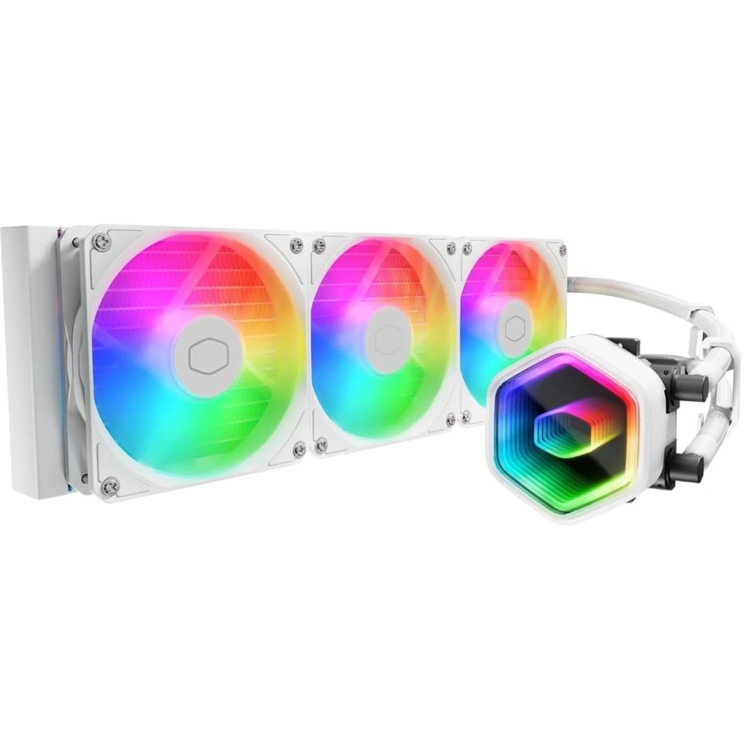 Cooler Master 360 Core II Liquid CPU AIO Cooler – 360mm Radiator, 3X ARGB PWM Fans, Infinity Mirror Pump, Quiet Cooling