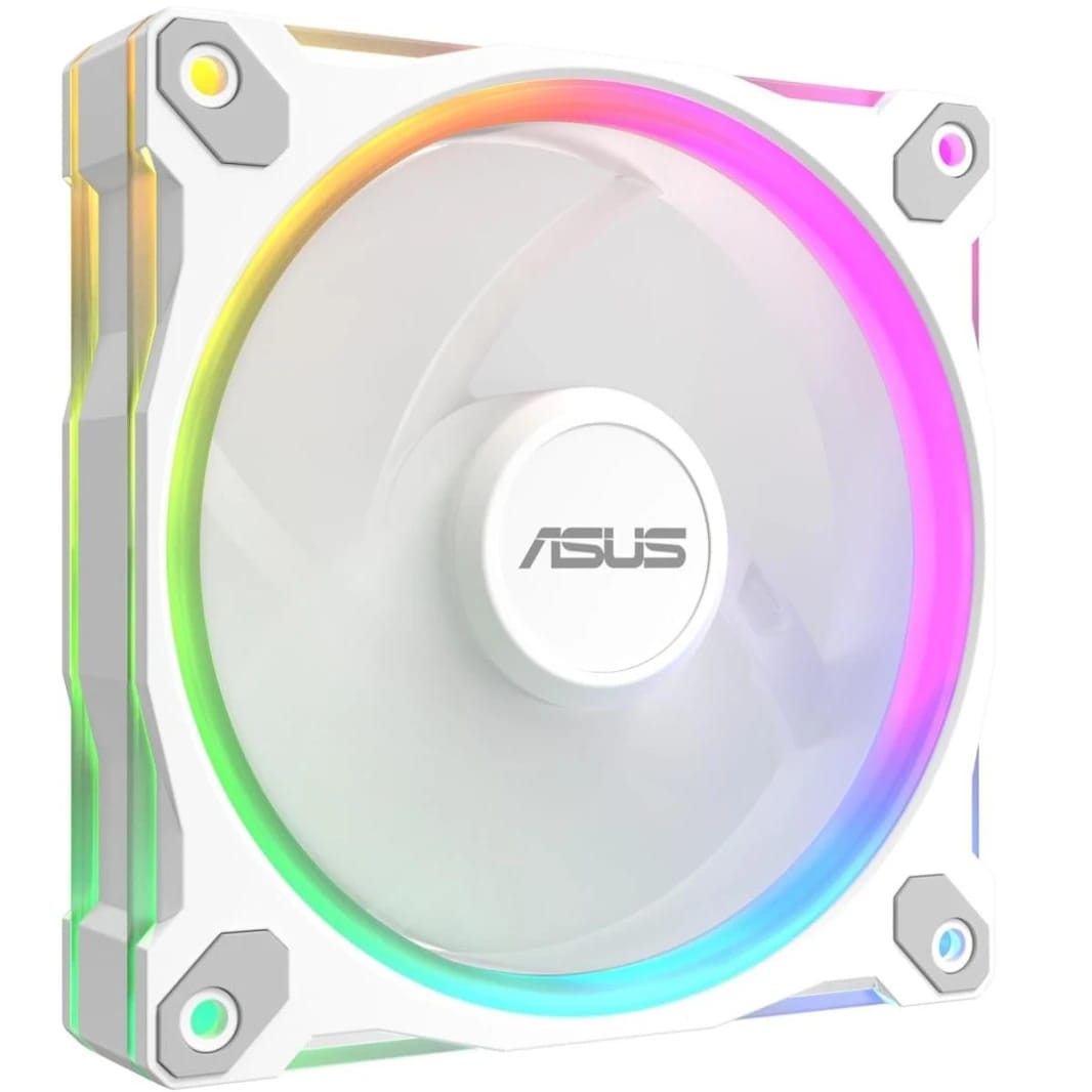 ASUS Prime MR120 aRGB Fan - 1600 RPM, 58 CFM, White
