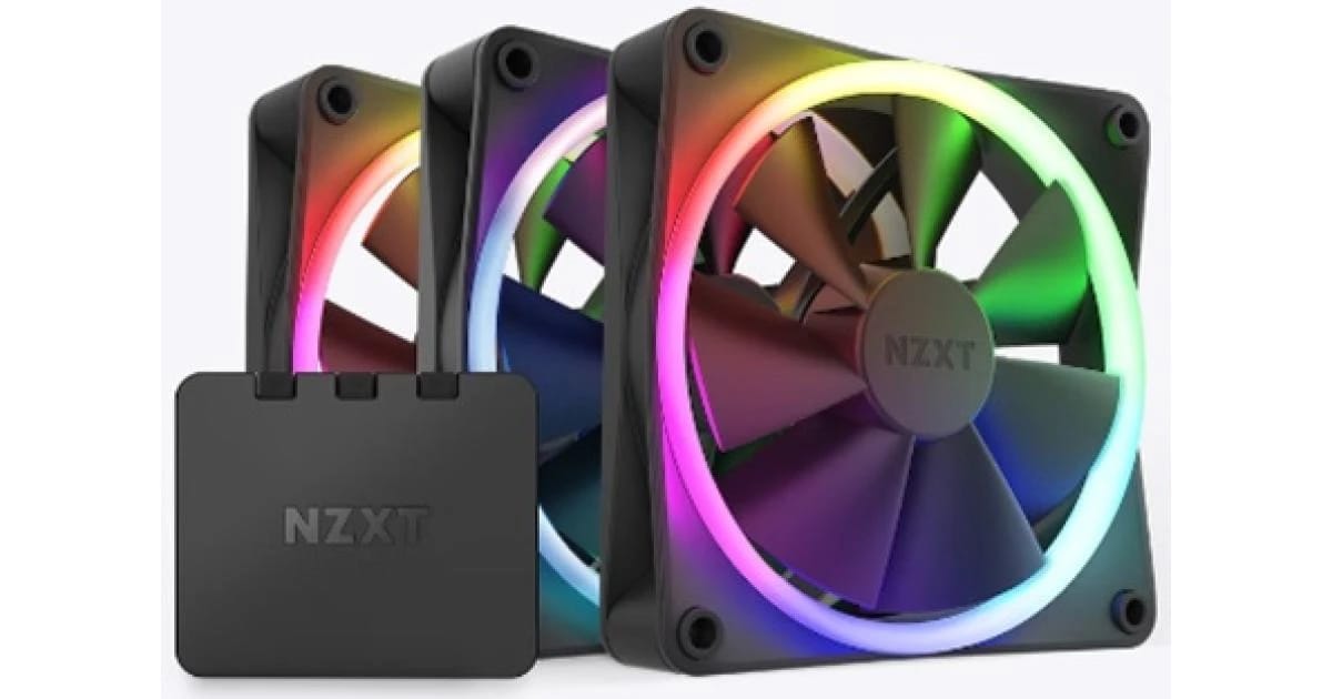 NZXT F120 RGB Duo 3IN1 Black PWM Airflow Fans & Controller