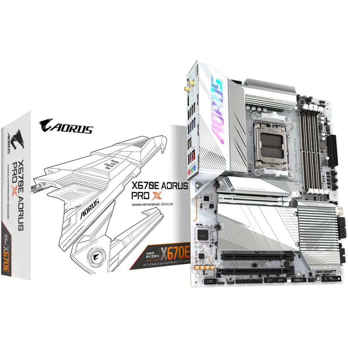اللوحة الأم جيجابايت X670E Aorus Pro X AM5 ATX