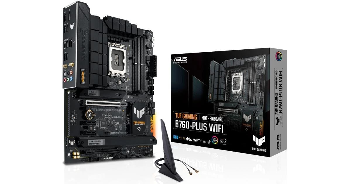 ASUS B760 TUF GAMING B760-PLUS Wi-Fi 6 ATX Gaming Motherboard