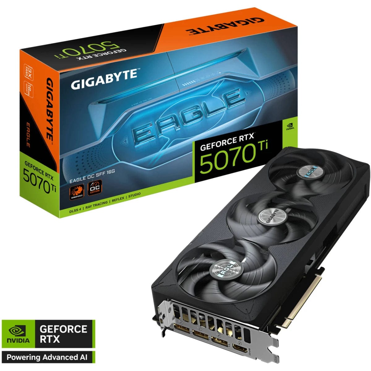 GIGABYTE GeForce RTX 5070 Ti EAGLE OC SFF Graphics Card, 16GB GDDR7 256-Bit