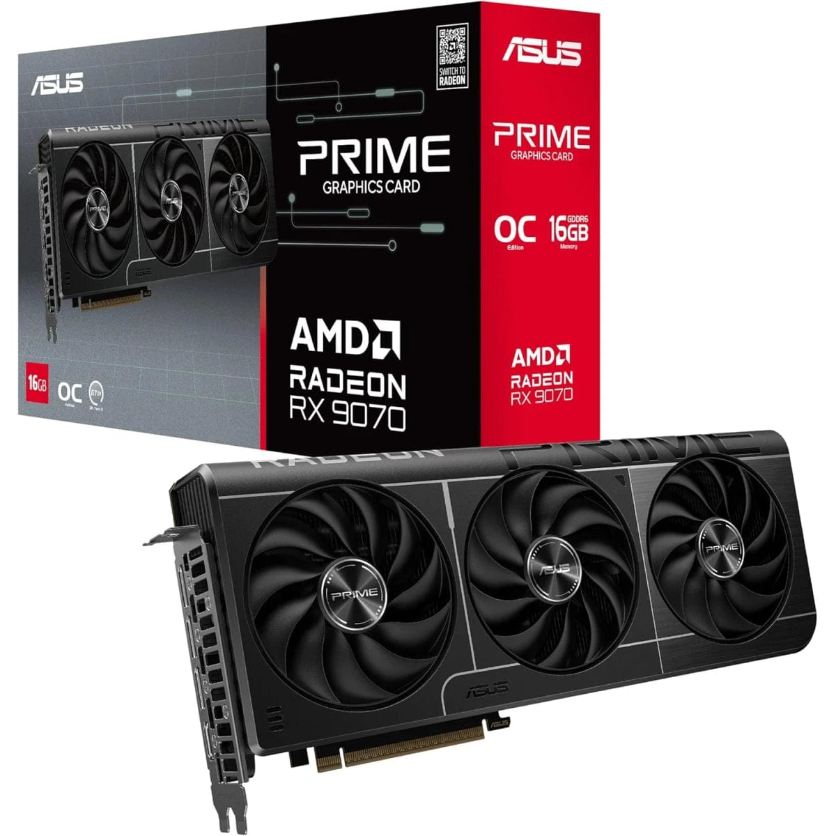 ASUS Prime Radeon RX 9070 EVO OC Edition Graphics Card