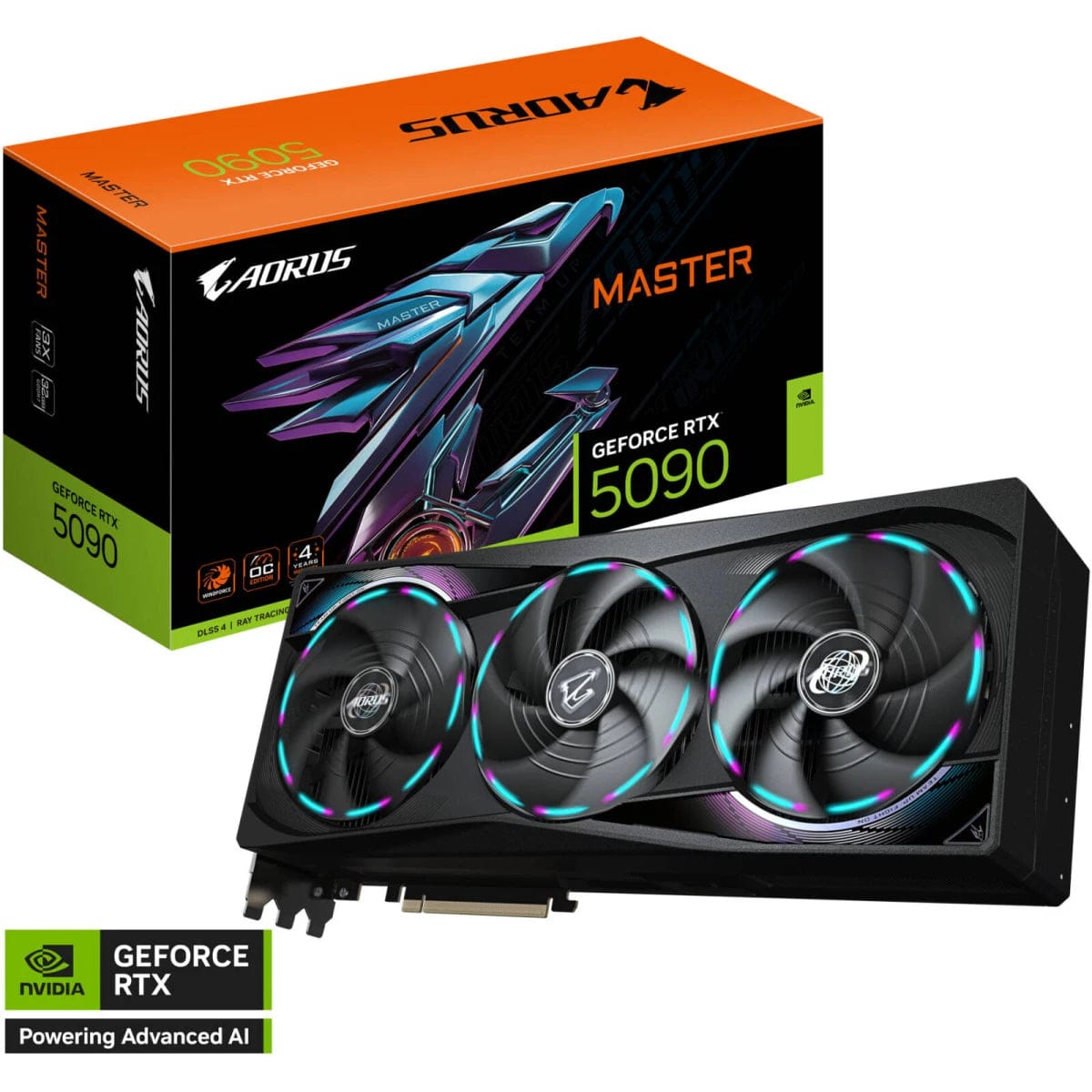 GIGABYTE AORUS GeForce RTX 5090 MASTER Graphics Card, 32GB GDDR7, PCI Express 5.0