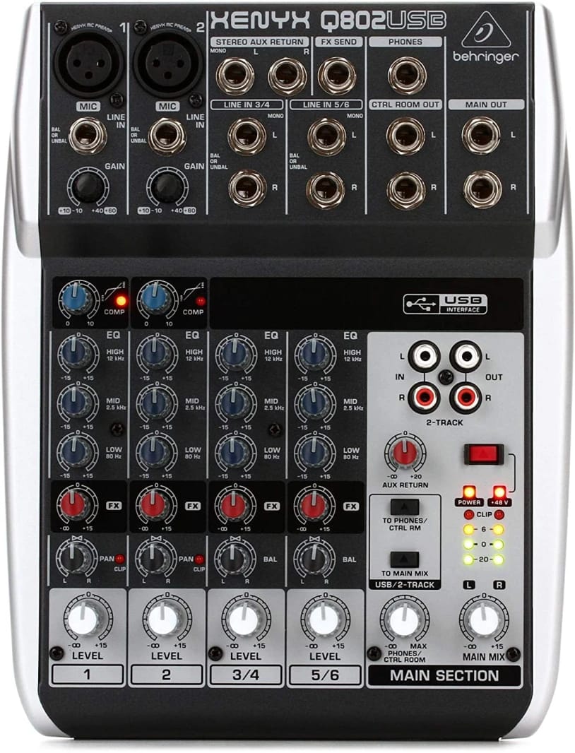 Behringer Xenyx Q802USB Mixer
