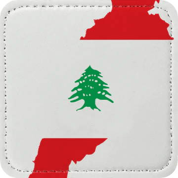 قبعات زاغا - شارة خريطة لبنان