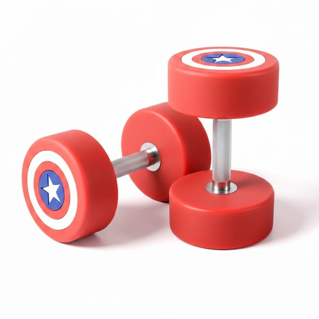 Captain America Dumbbells (Pair)