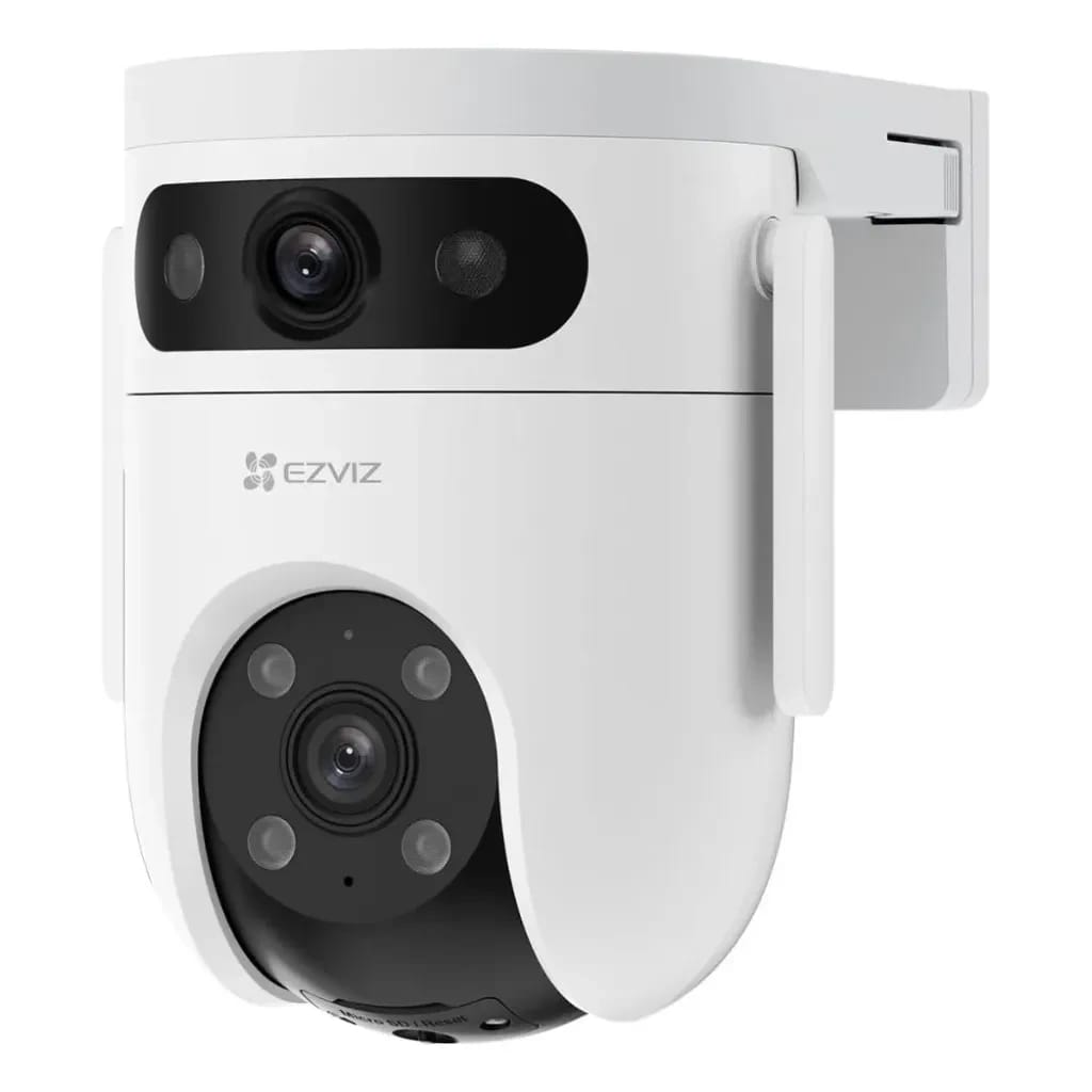 كاميرا EZVIZ H9c ثنائية العدسة بتحريك ودوران - 2K Quad HD، تغطية 360°، اكتشاف بالذكاء الاصطناعي