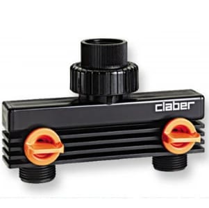 Claber Tap Adaptor, 1 Input to 2 Outlets