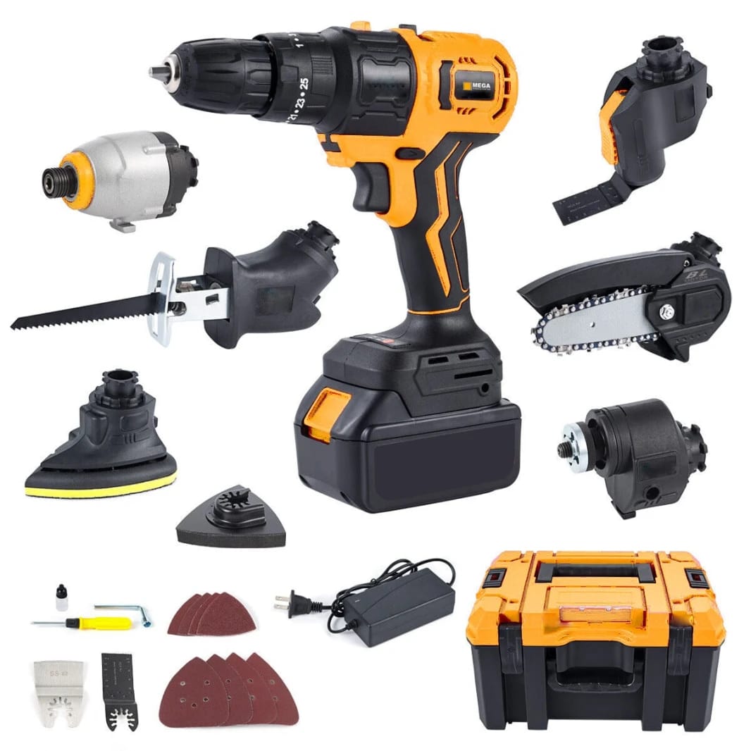Brushless 21V Multi-Head Cordless Drill