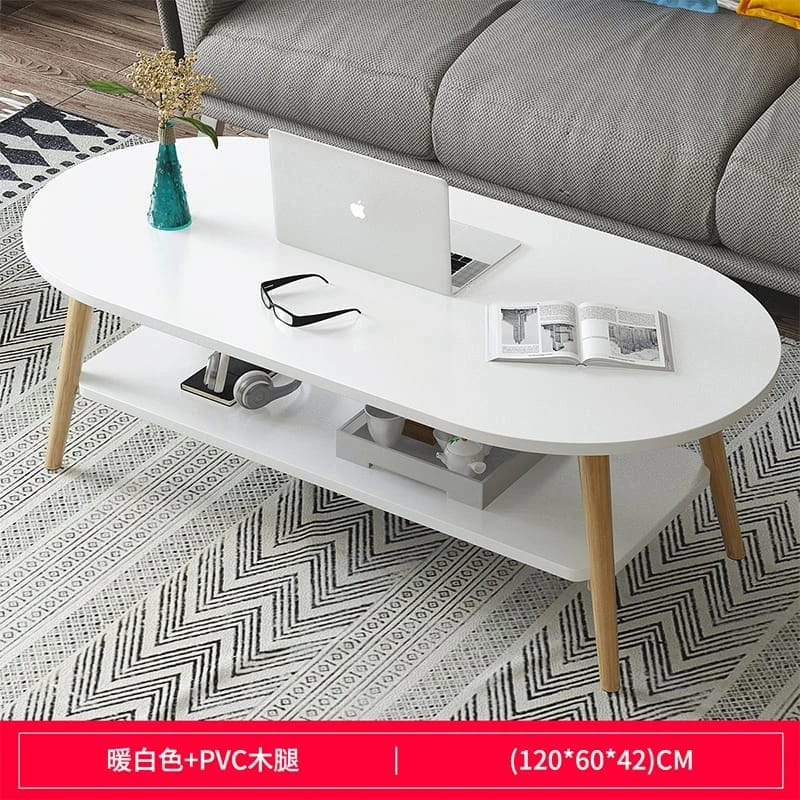 Wooden Two-Tier Coffee Table