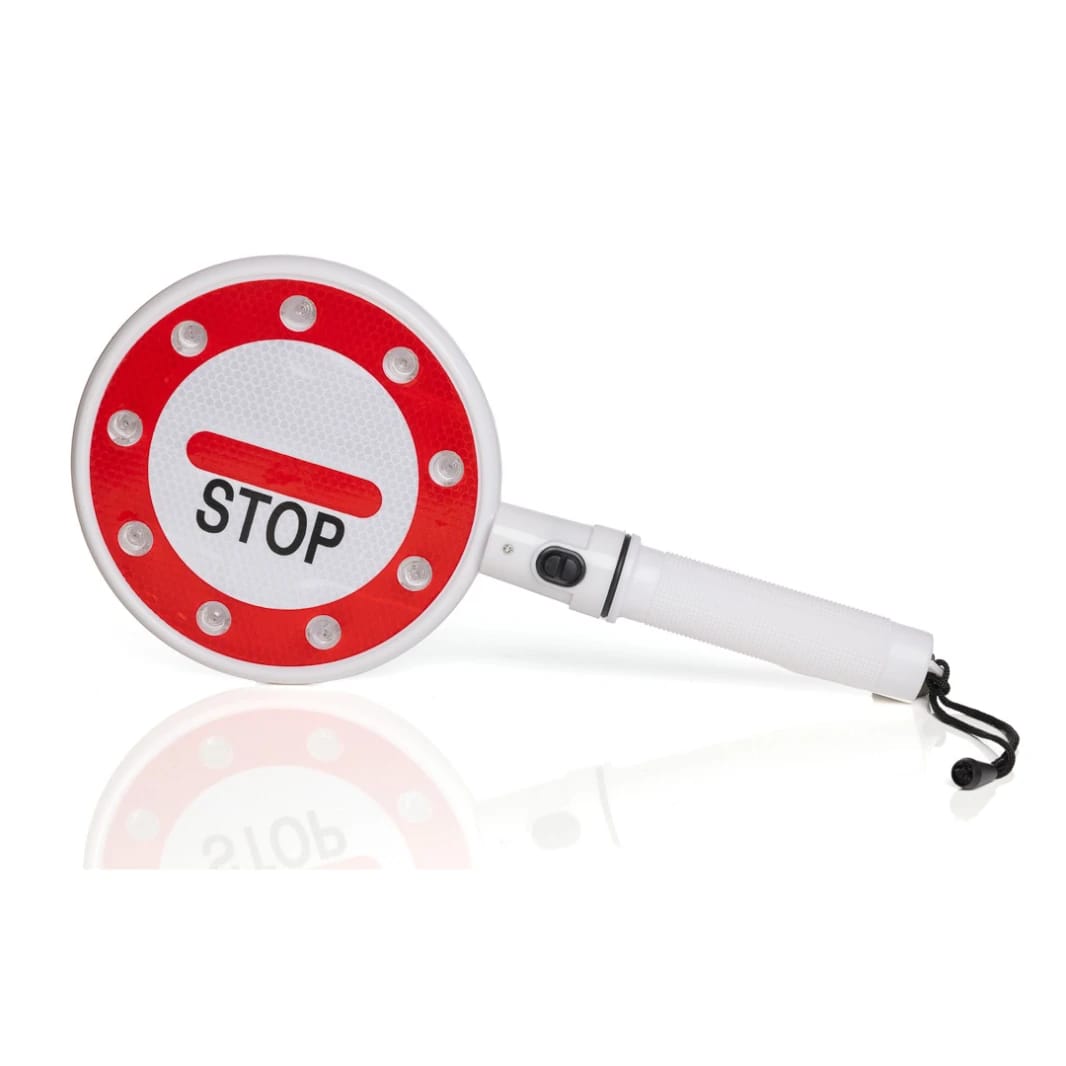 Warning Sign Stop Batteries