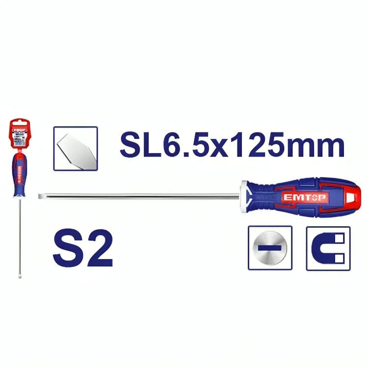 EMTOP ESDRSL6502 Heavy Duty Slotted Screwdriver
