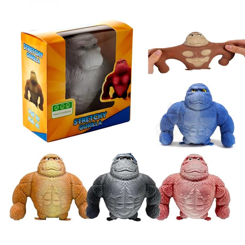 Gorilla Stress Relief Toy Soft Rubber Squishy Monkey