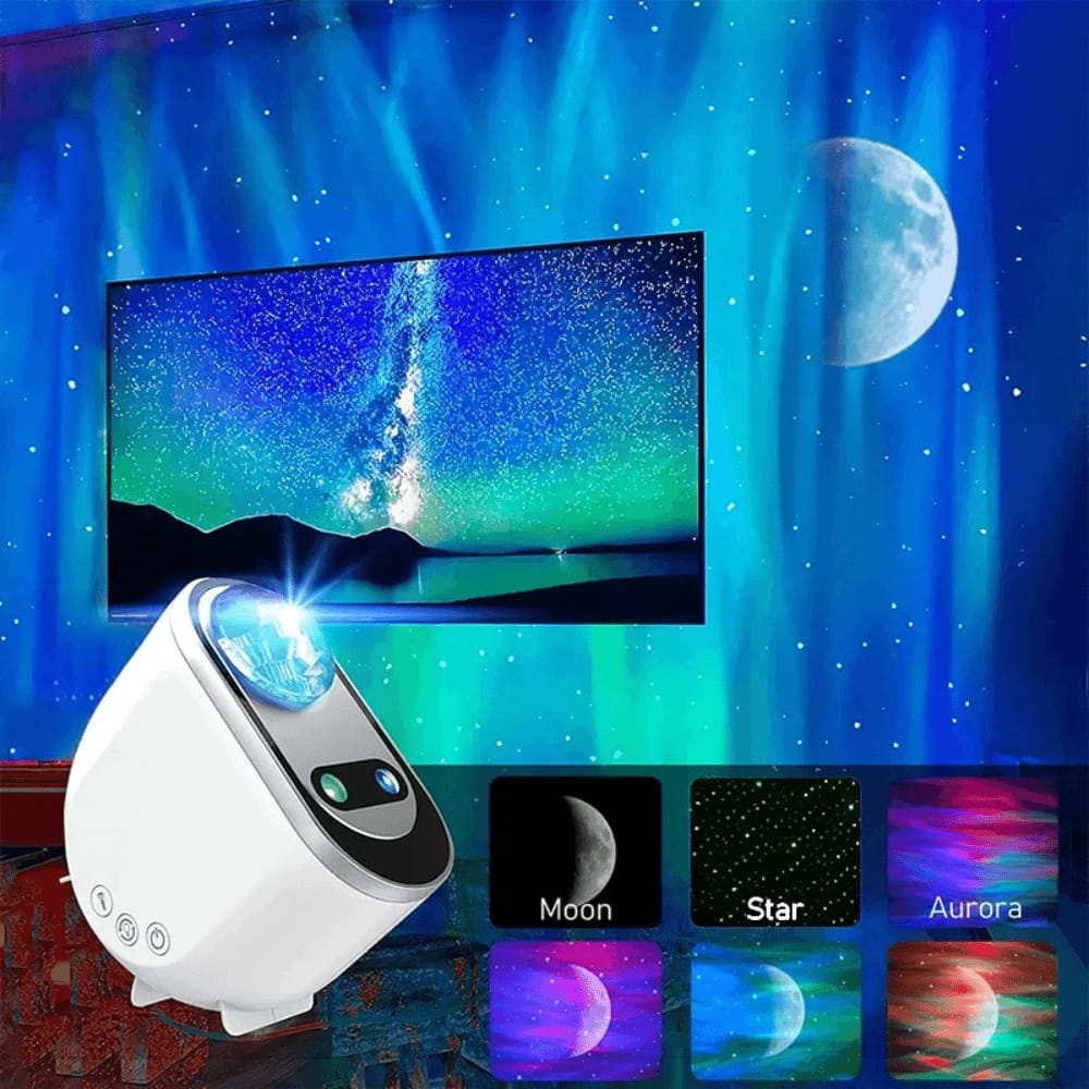 Northern Lights Aurora Projector Galaxy Star Bluetooth Speaker