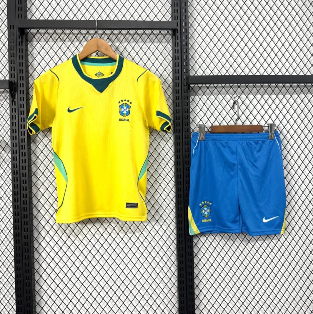Brazil Home Kit 2026 – Kids