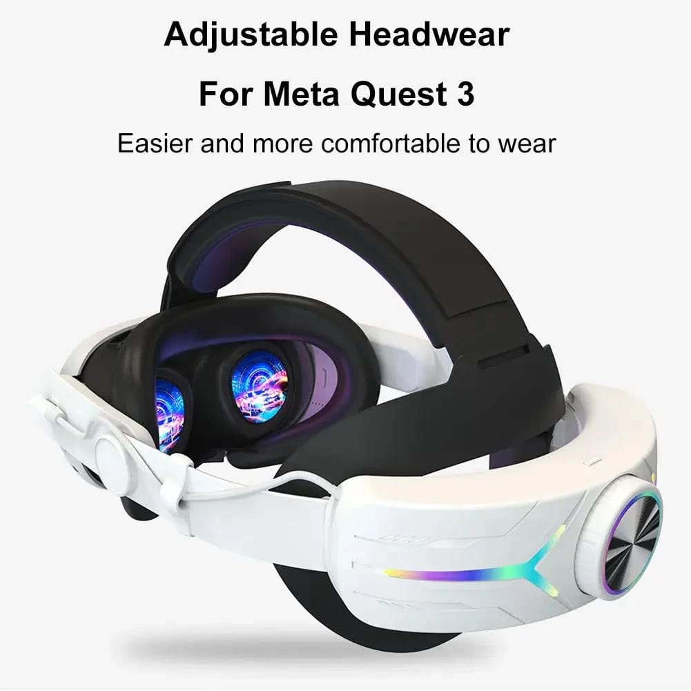 RGB Adjustable VR Head Strap for Meta Quest 3