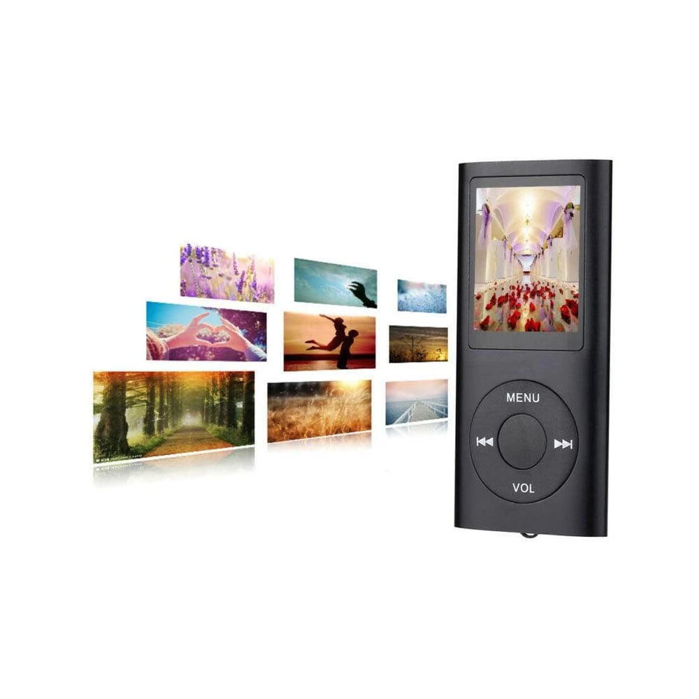 جهاز مشغل موسيقى وفيديو بشاشة LCD 1.8 بوصة وراديو FM