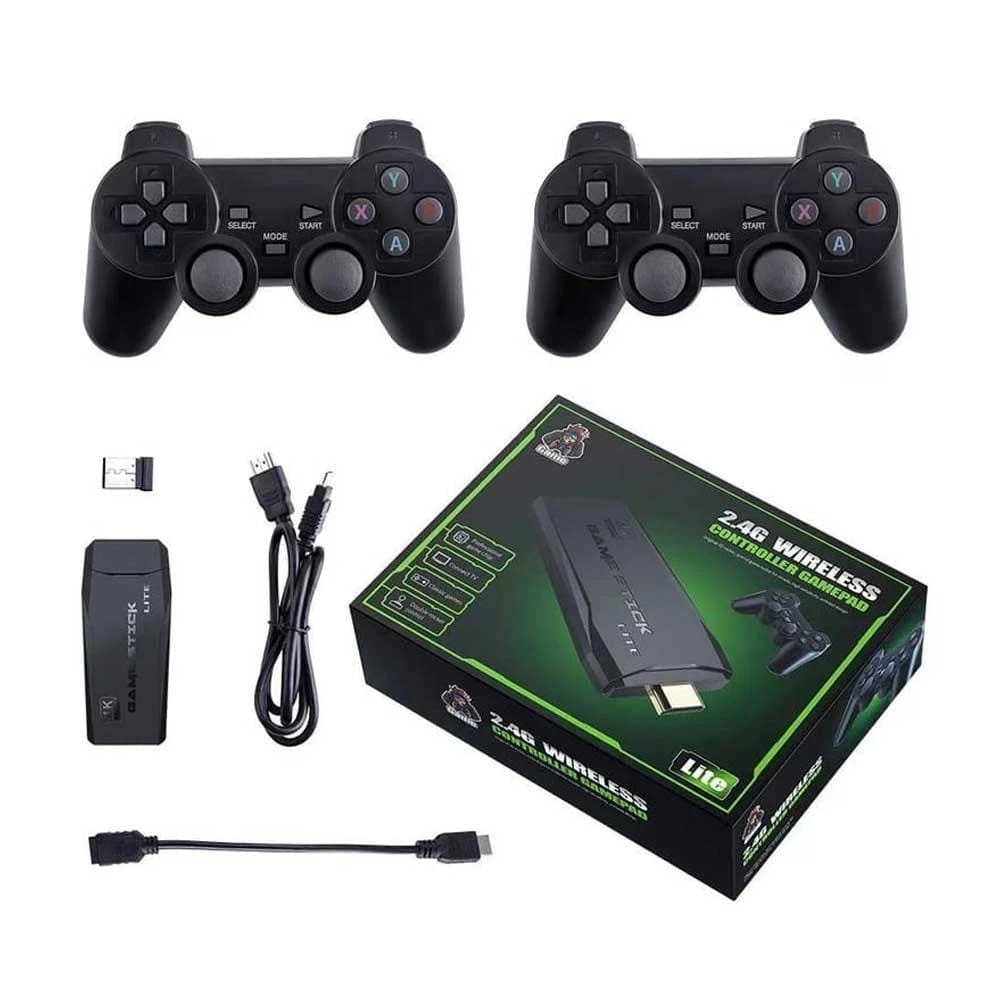 Game Stick Console Arcade Lite 4K 64GB HDMI with 2 Wireless Gamepads