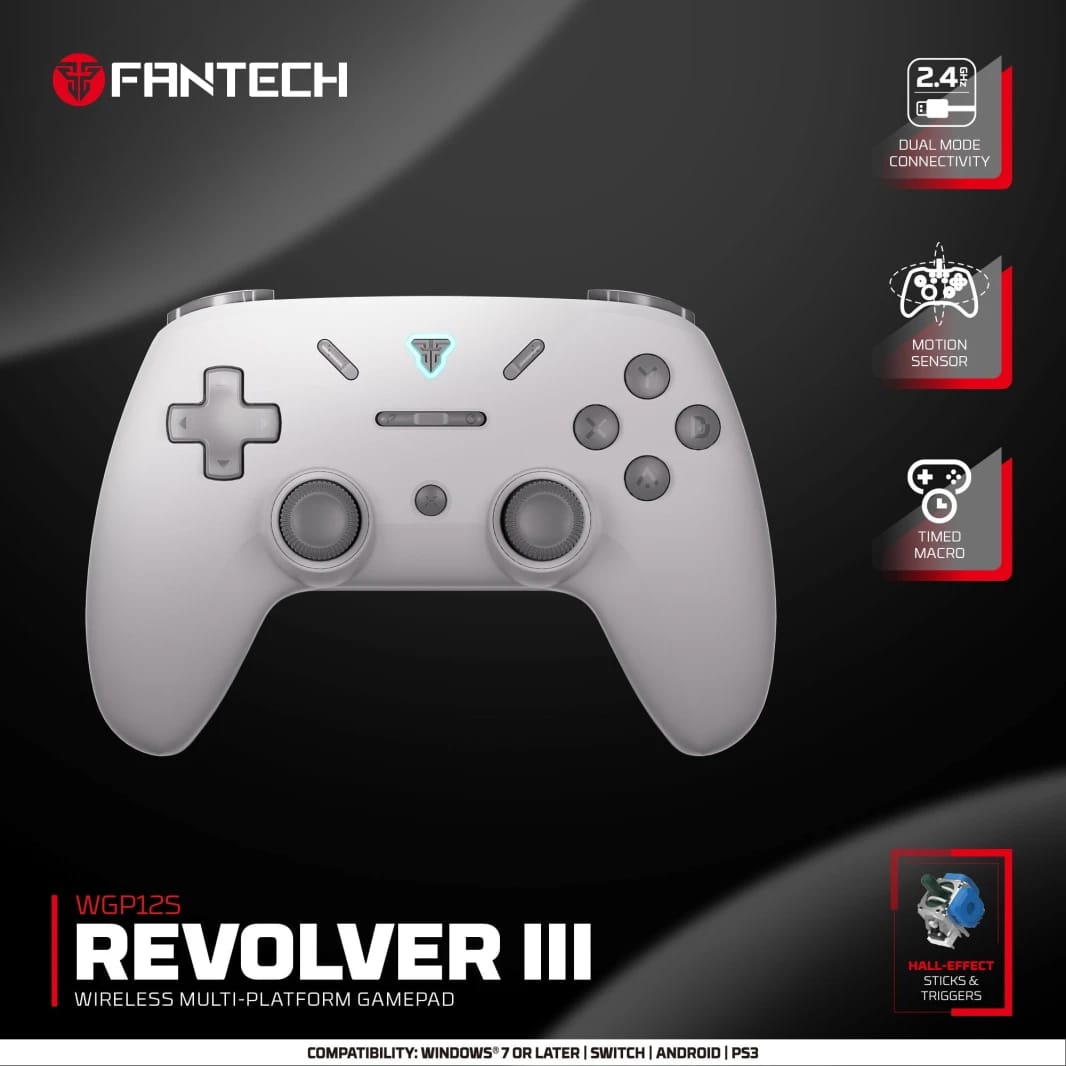 FANTECH Revolver III WGP12S - Wireless Multi-Platform Gamepad - WHITE