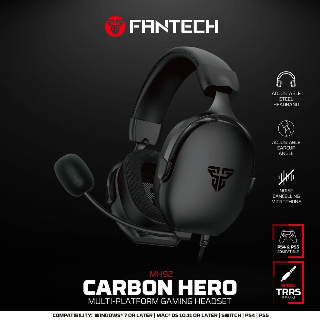 FANTECH HERO MH92 Carbon Gaming Headset for PS5/PS4 - White