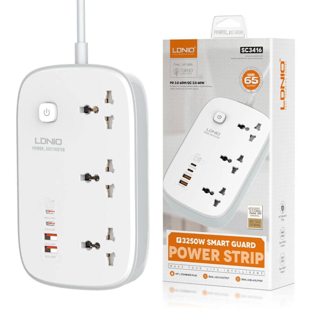 Ldnio SC3416 65W GaN Plug with USB PD