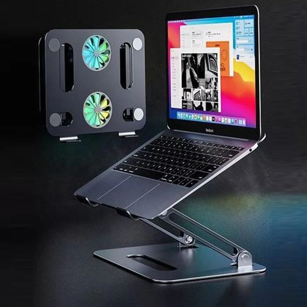 Portable Foldable Laptop Stand with USB Cooling Fans