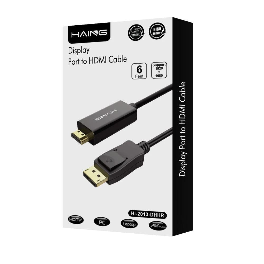 Haing DisplayPort to HDMI Cable