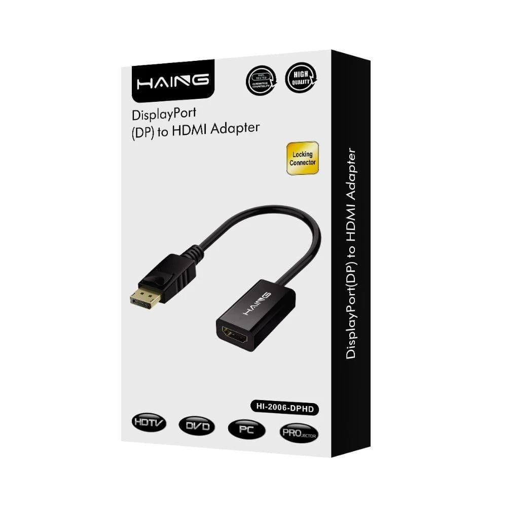 Haing DisplayPort to HDMI Adapter High Quality