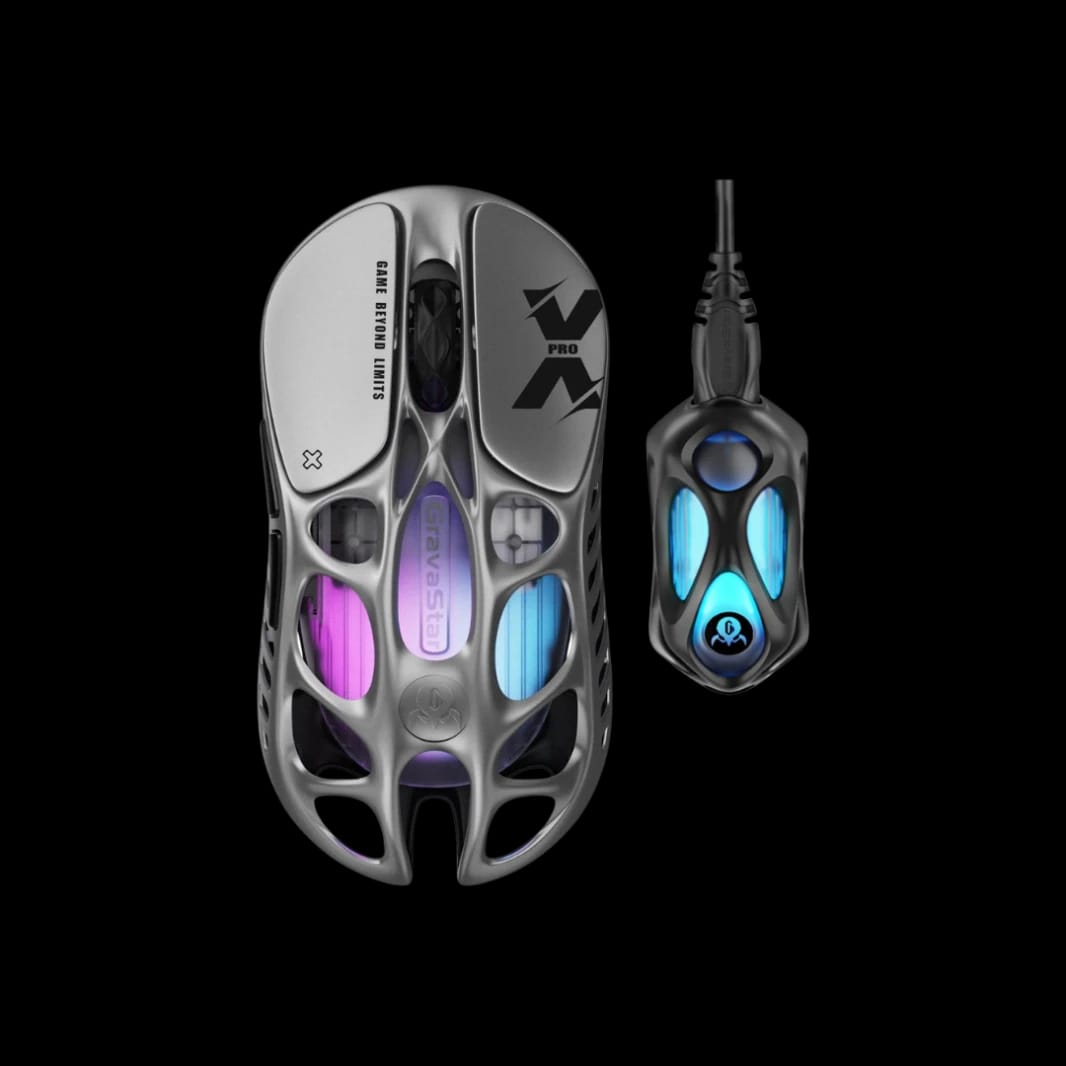 GravaStar Mercury X Pro Wireless Gaming Mouse with 8K Dongle
