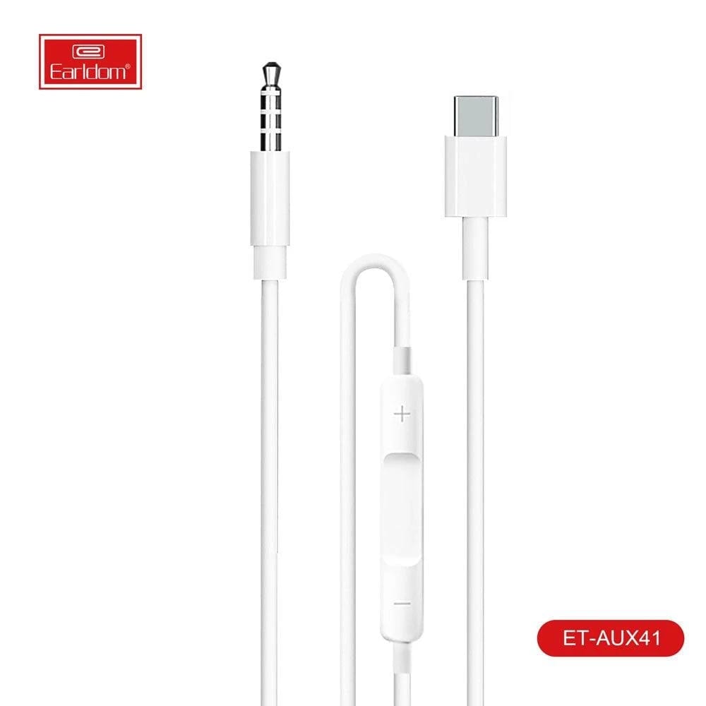 Earldom AUX41 Type-C to 3.5mm Audio Cable with Mic