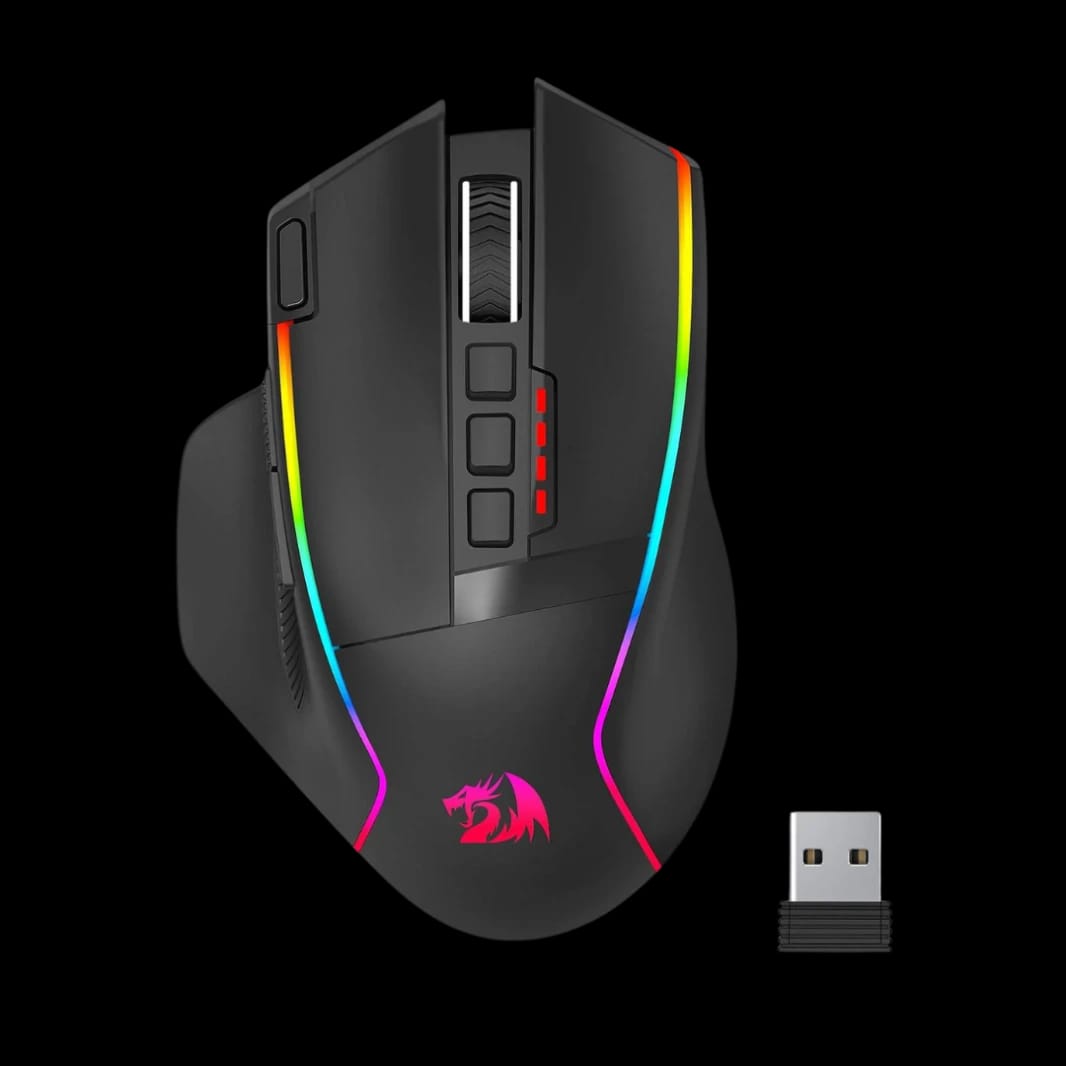 Redragon M915WL Wireless Gaming Mouse, Ergonomic Mouse 16000 DPI with Rapid