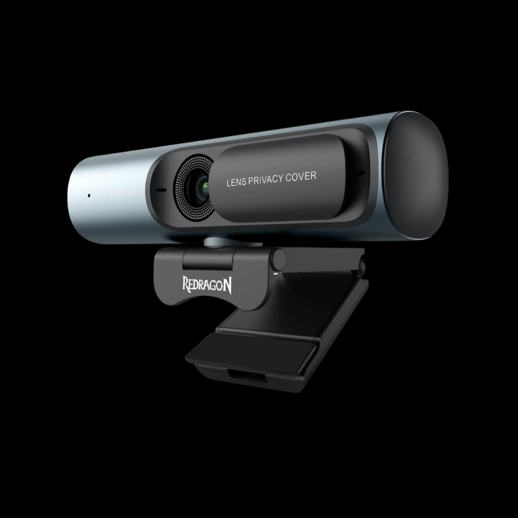 Redragon GW911 4K Webcam - Ultra HD, Auto Focus, Noise-Cancelling Mic