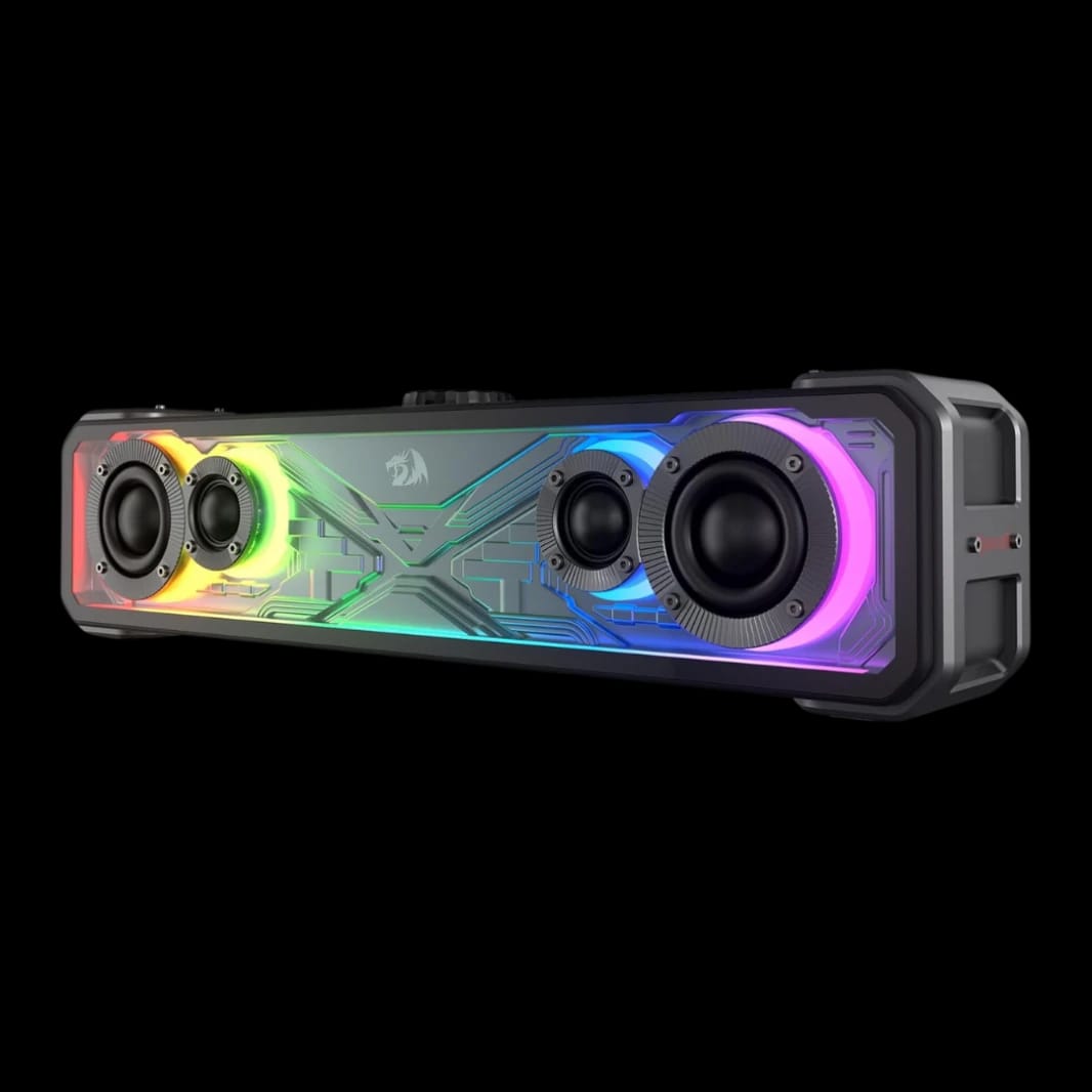 Redragon GS817 RGB Desktop Soundbar, 2.0 Channel Stereo Speakers