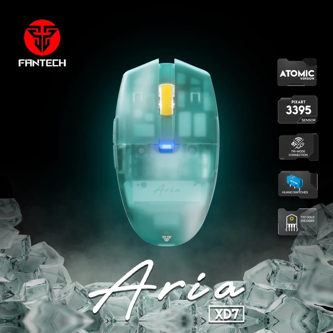 Fantech Aria Xd7 Huano Version Lightweight Gaming Mouse with Mousepad