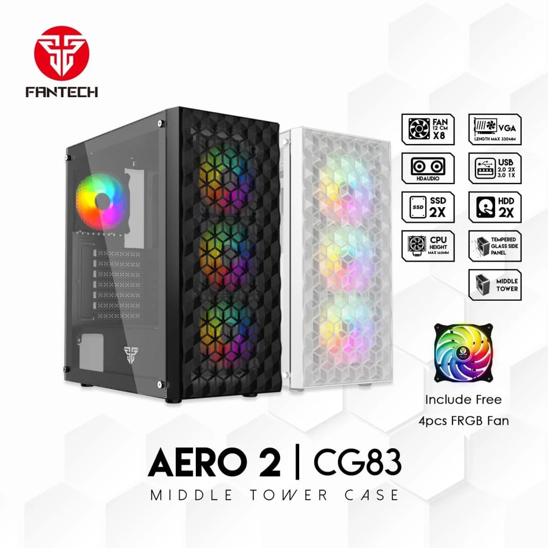 Fantech Aero 2 CG83 Mid Tower Case