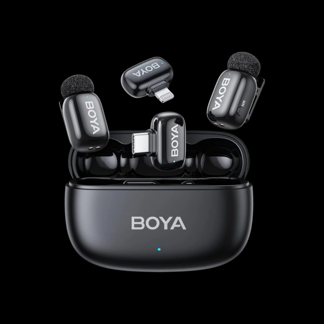 BOYA Mini 2 Wireless Lavalier Microphones for iPhone, USB-C