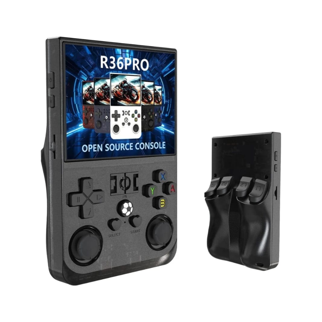2025 R36 Pro جهاز ألعاب محمول بشاشة 3.5 إنش IPS سعة 128 جيجابايت و18000+ لعبة