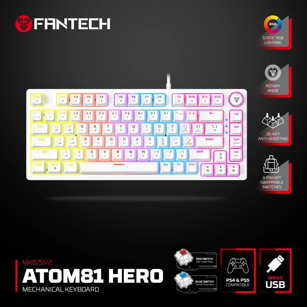 Fantech Hero MK875V2 Gaming Keyboard RGB