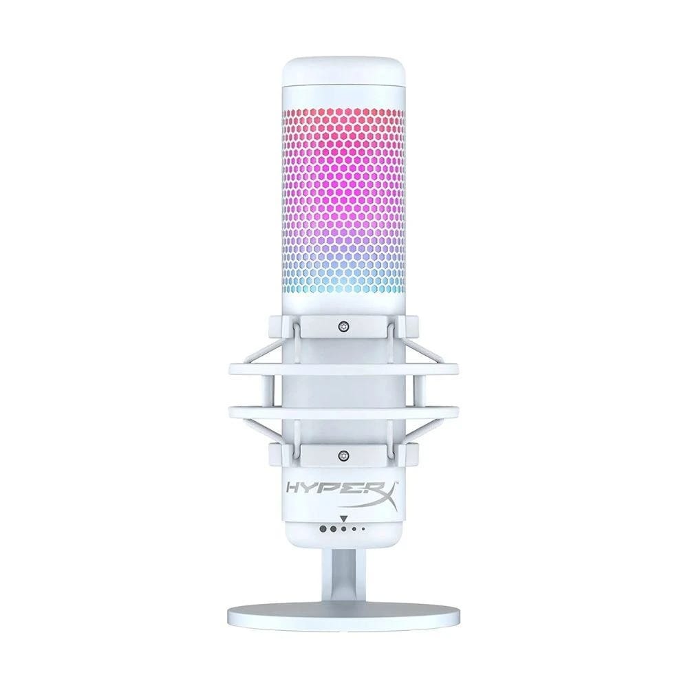 HyperX QuadCast S USB Microphone with RGB Lighting White