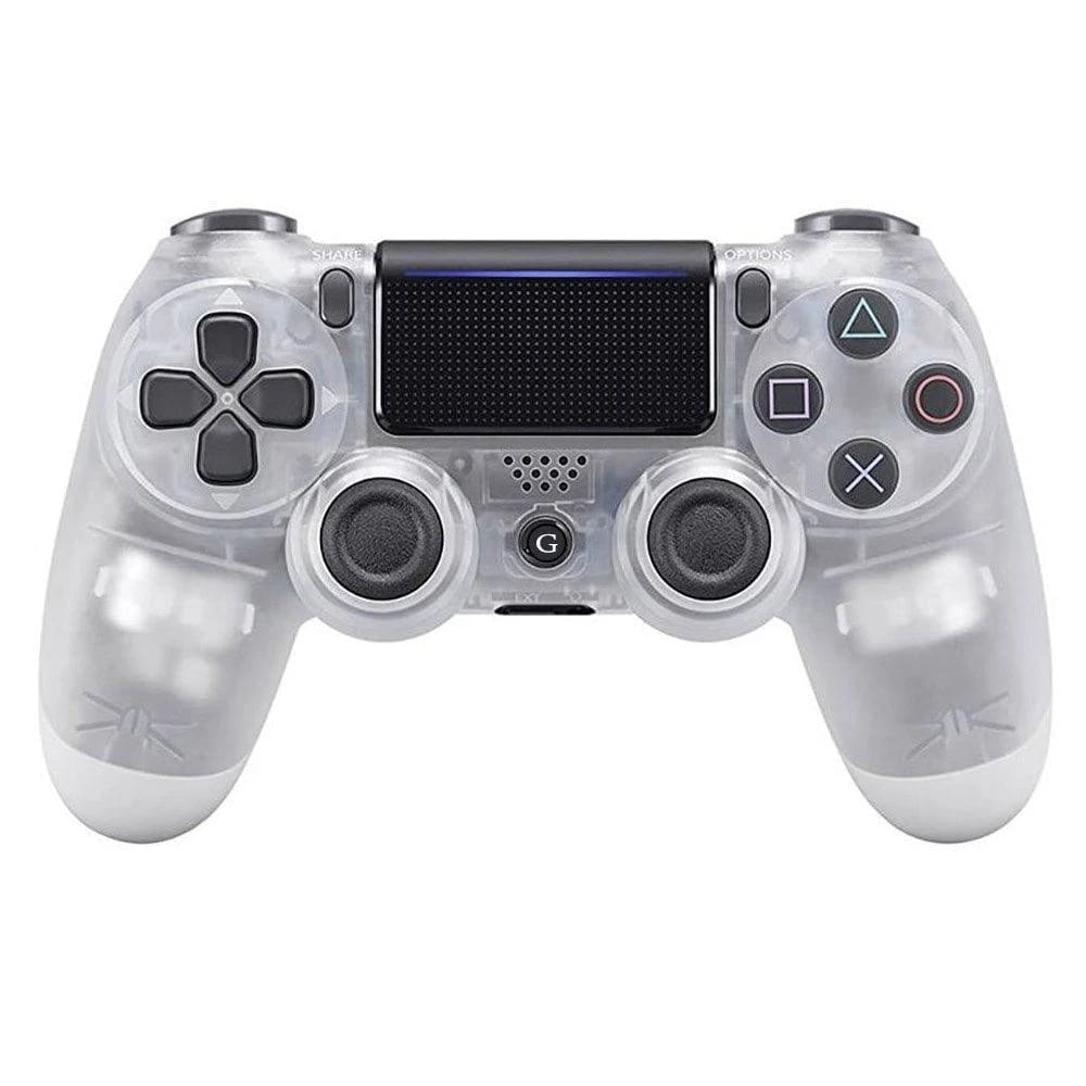 Wireless Bluetooth Gamepad for PS4 Controller Translucent White