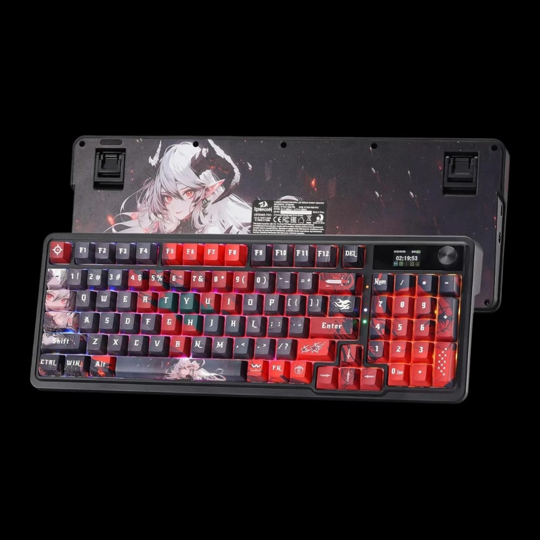 Redragon K719 PRO Wireless Gasket Gaming Keyboard w/Screen & Knob