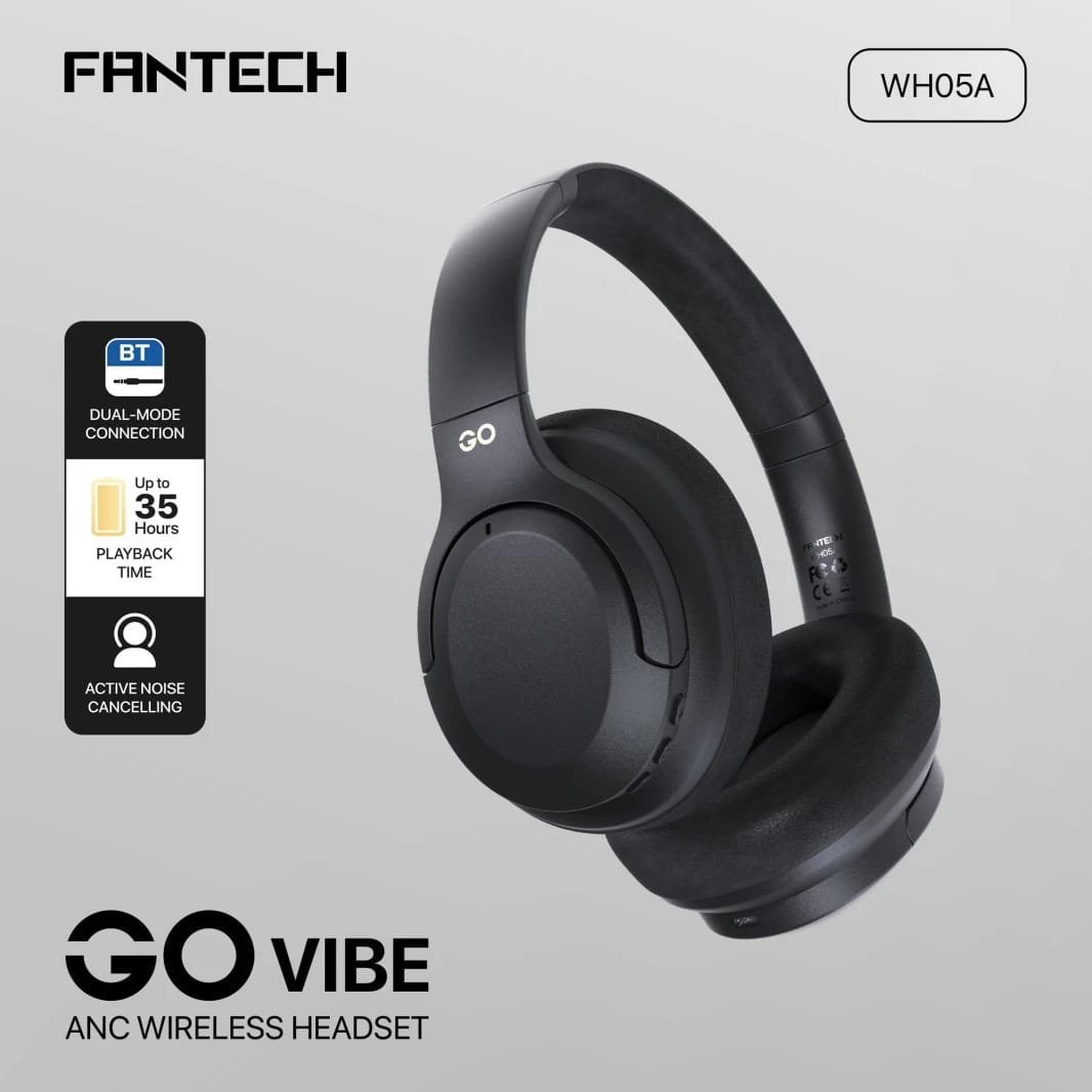 Fantech WH05A Go Vibe ANC Wireless Headset - Black