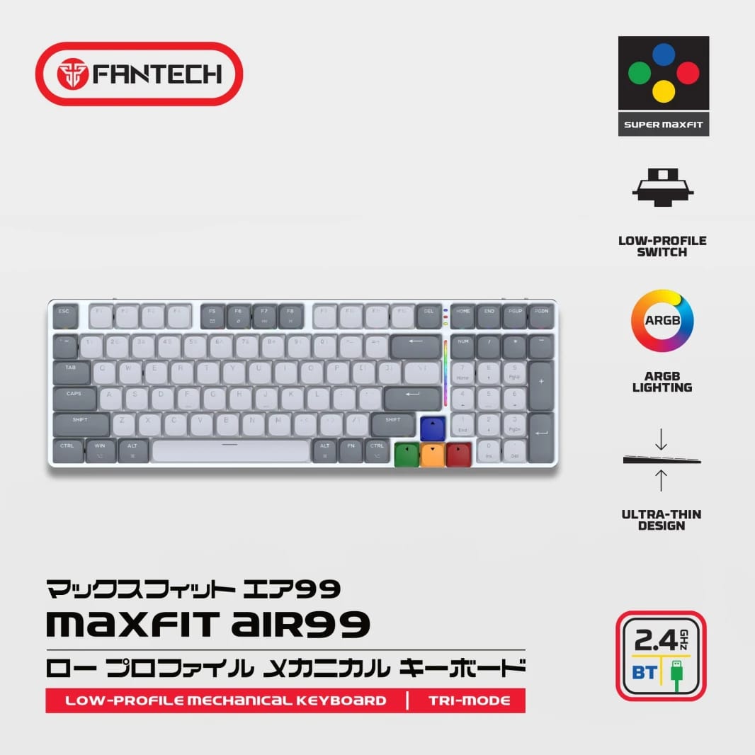 Fantech Mk916 95% Low Profile Wireless Mechanical Keyboard