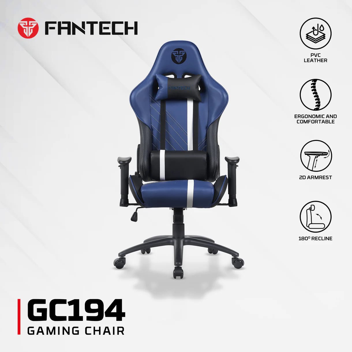 FANTECH GC194 Gaming Chair - Blue