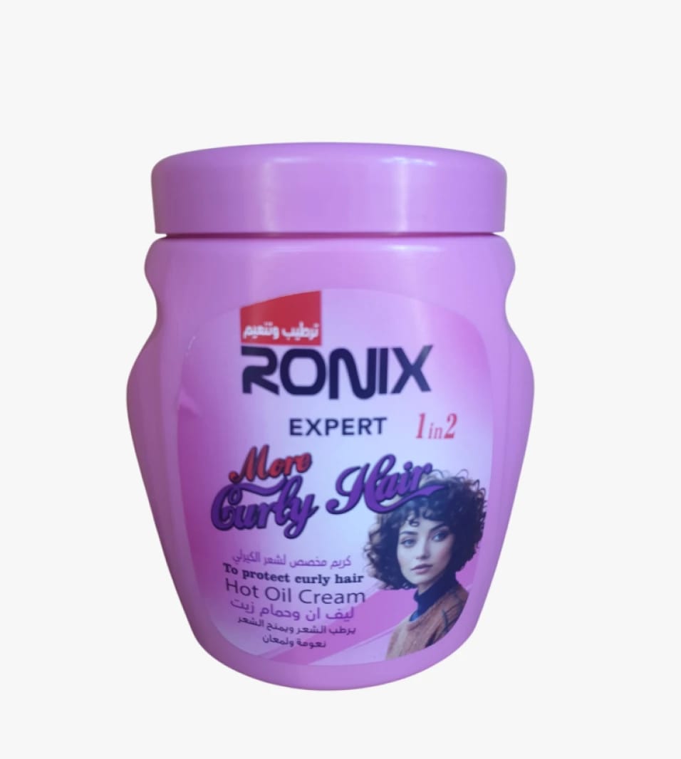 Ronix Expert Curly Hair Cream - Specialized Formula for Nourishment, Moisture and Long-Lasting Shine for Curly Hair